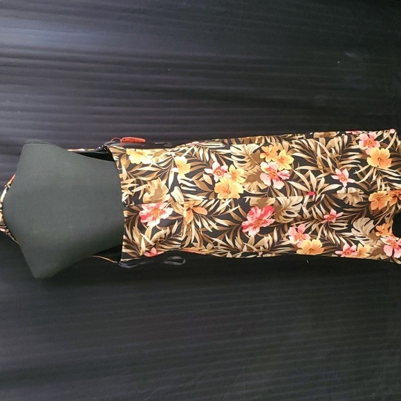 AB Studio Floral Halter Top Dress Size 14 - Picture 2 of 3